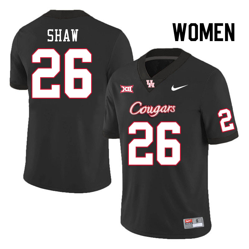 Women #26 Jamaal Shaw Houston Cougars College Football Jerseys Stitched-Black